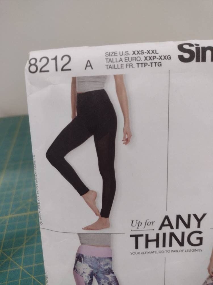 Simplicity 8212 Pattern up for Anything Leggings, Uncut, Size Xxs