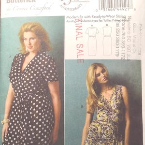 Butterick B5898 Pattern Woman Dress Voluptuous sizes xxl - 6x UNCUT Connie Crawford Modern Fit Ready to Wear Sizing