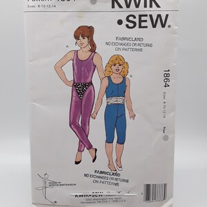 Kwik Sew 1864 Pattern Girls Unitard, Trunks & Tube, UNCUT, Size 8-10-12 ...