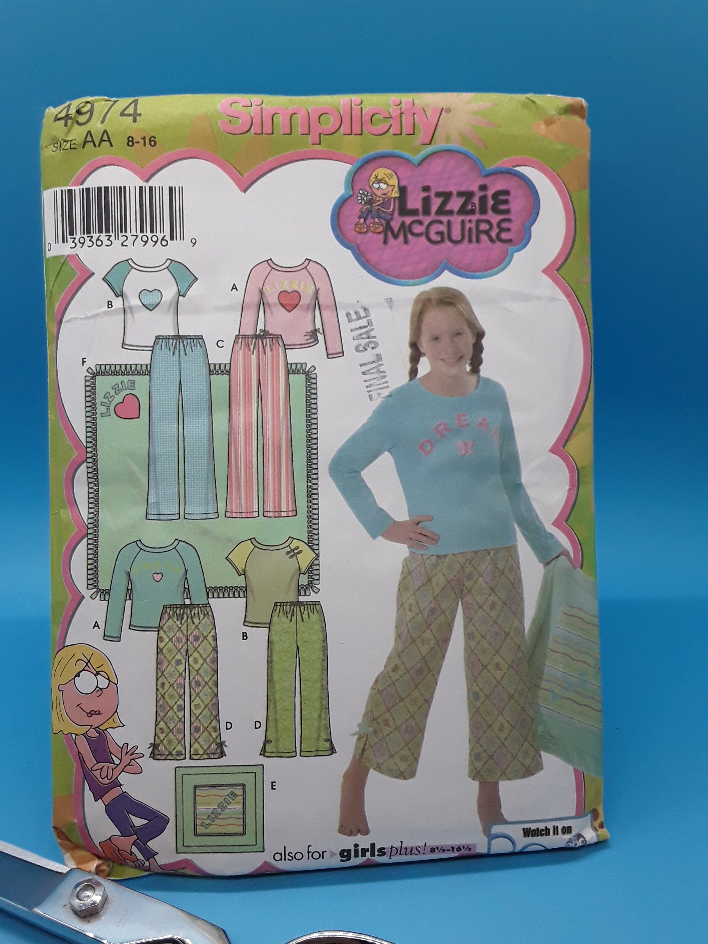 Simplicity 4974 Pattern Girls/girls Plus Pants, Knit Top