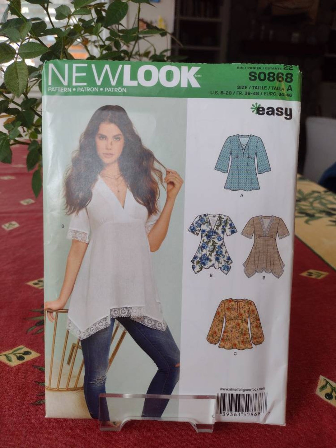 NEWLOOK S0868 Pattern Misses Top 7 Sizes In One EASY Sizes 8 20 3 newlook-s0868-pattern-misses-top-7-sizes-in-one-easy-sizes-8-20-3
