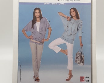 Burda 7678 Pattern T-Shirt, young fashion, UNCUT, sizes 10-22, Easy, No Instructions