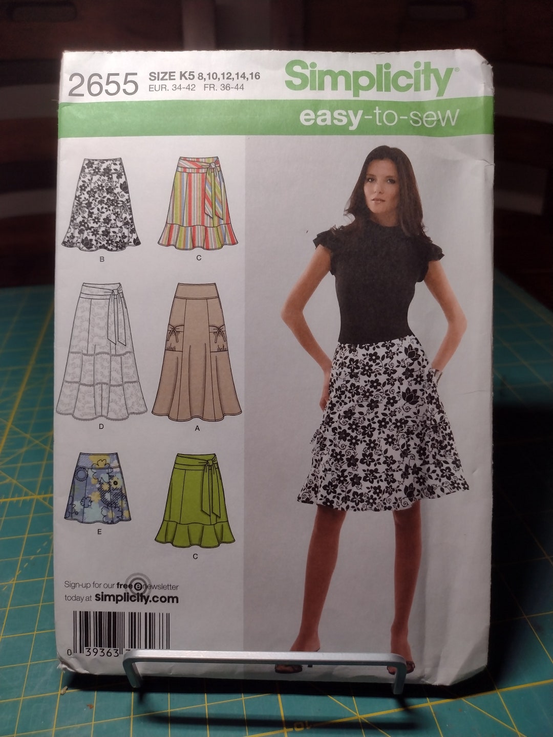 Simplicity 2655 Pattern Misses Skirts Easy to Sew 6 Styles UNCUT Sizes ...