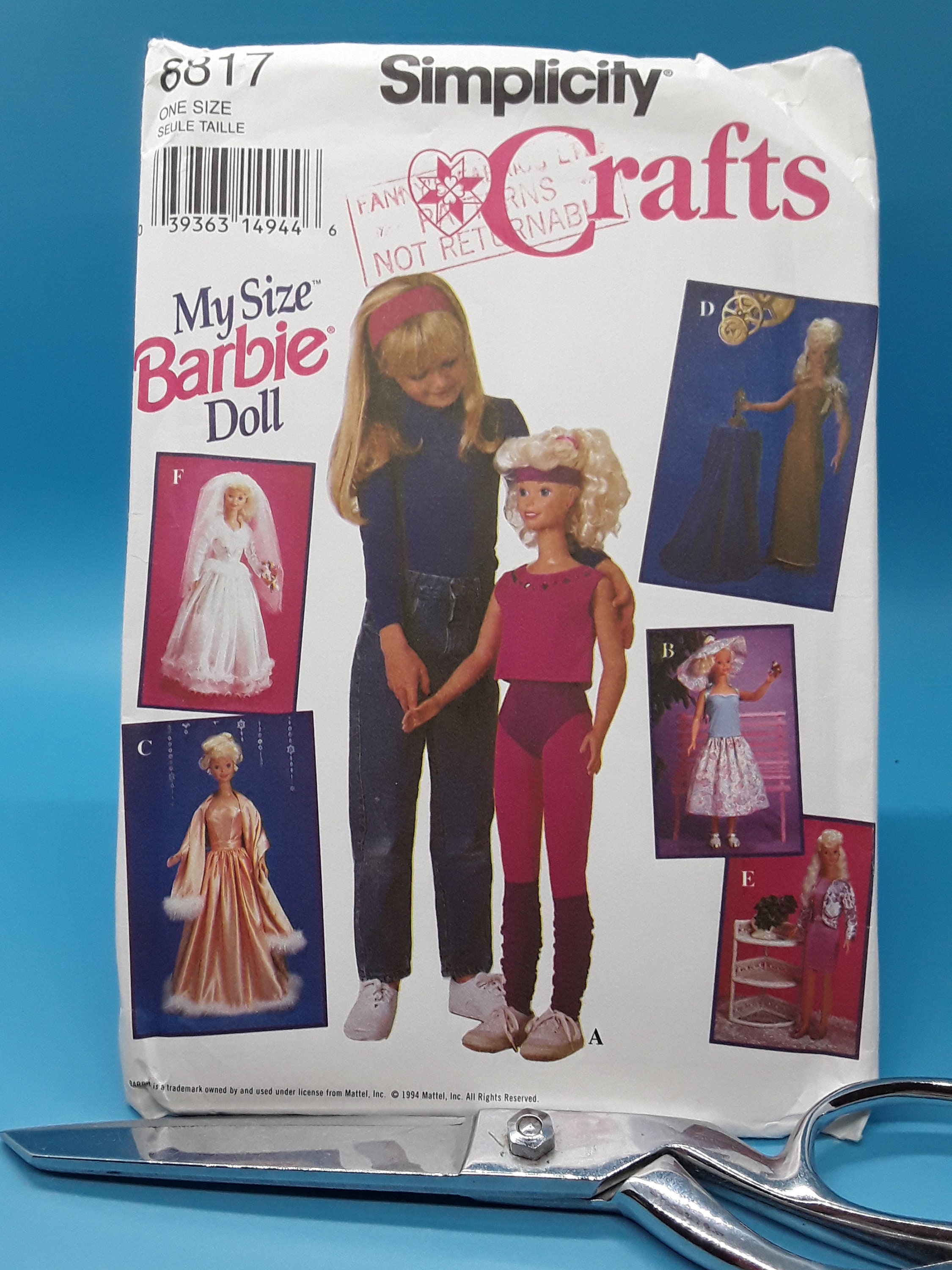 Simplicity 7073- Sewing for Dummies Doll Clothe  Barbie clothes patterns,  Barbie sewing patterns, Doll clothes patterns free