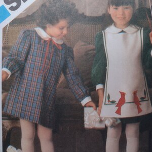 Simplicity 6606 Pattern Child's Dress and Apron UNCUT size 5 Vintage 70s