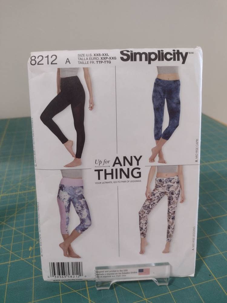 Simplicity 8212 Pattern up for Anything Leggings, Uncut, Size Xxs Xxl -   Canada