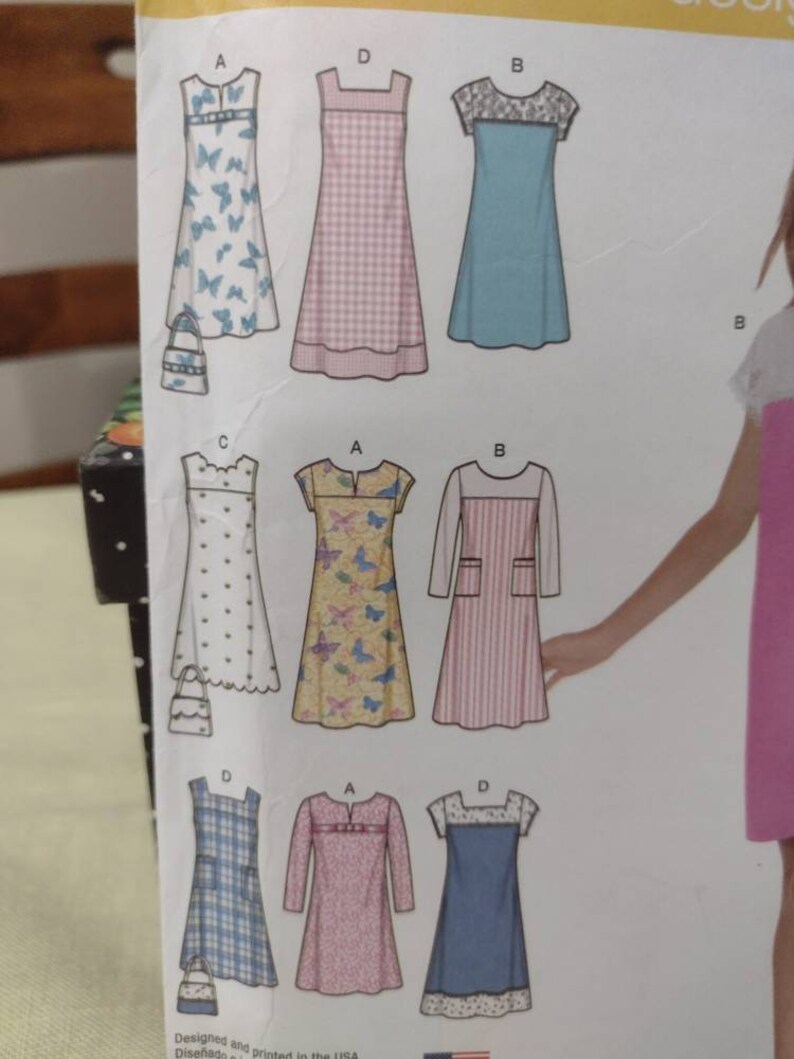 Simplicity 1457 Pattern Girls Gils Plus Design Your Own - Etsy Canada