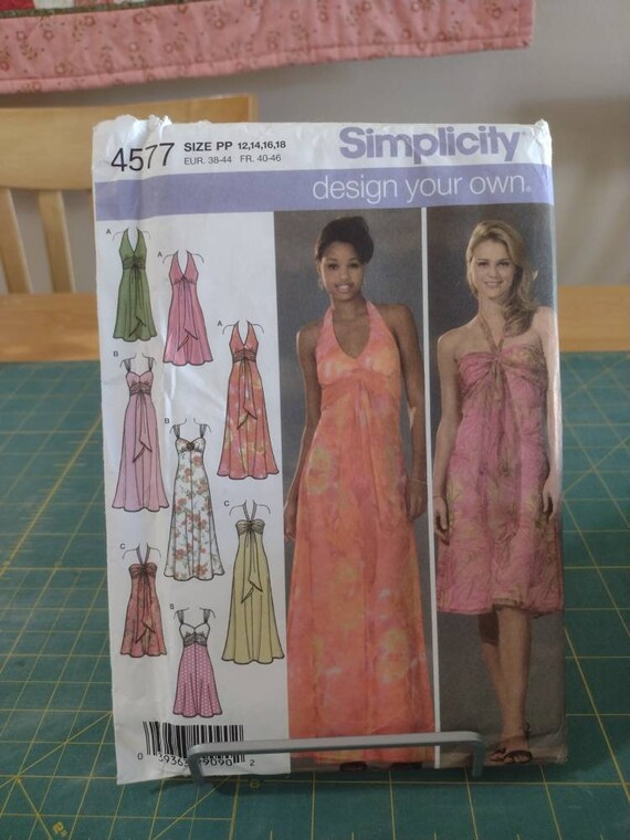 Amazon.com: Simplicity Sewing Patterns Evening Dress in Two Lengths, Design  Your Own : Arts, Crafts & Sewing