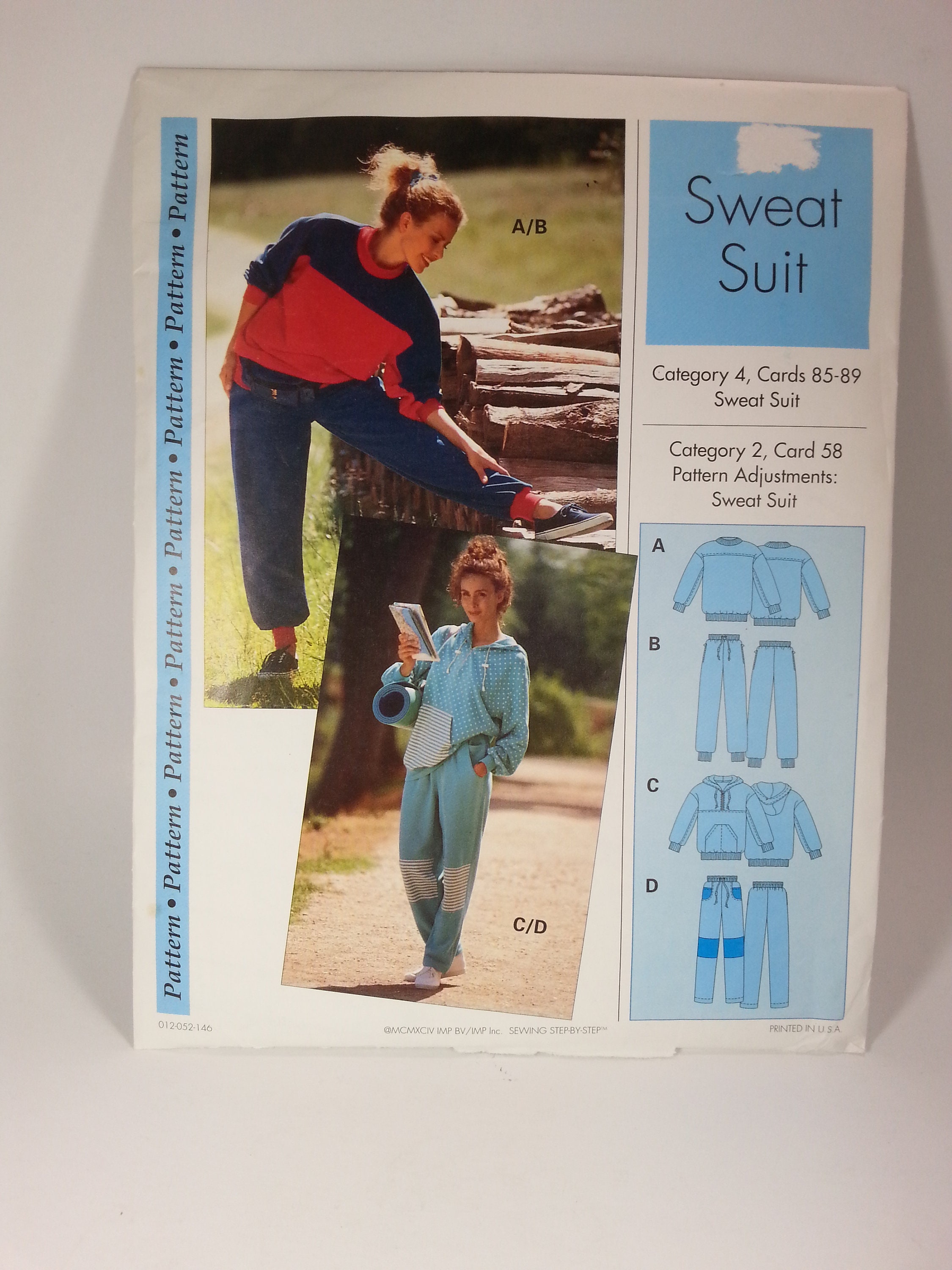 Jogging Suit Patterns Miss Women Gym 