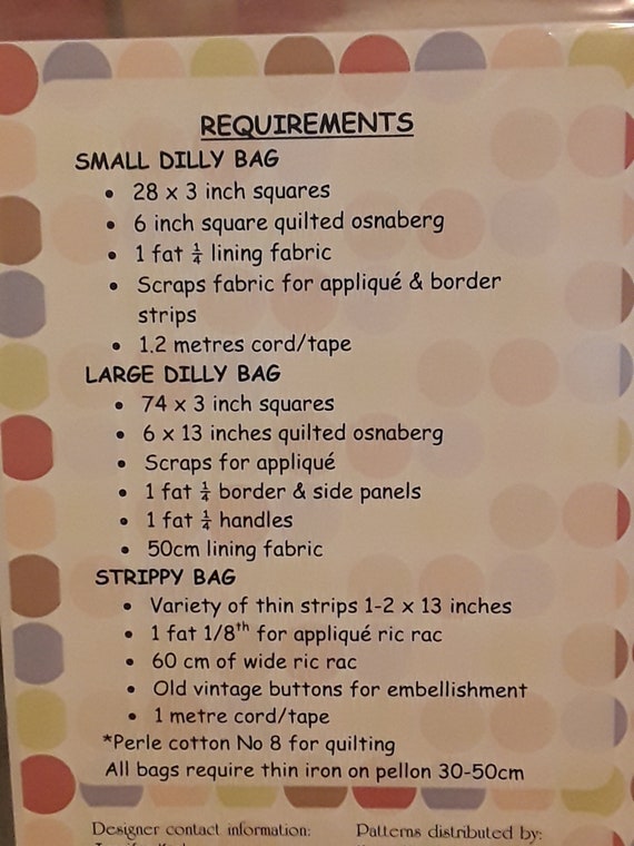 dilly bolsa pattern