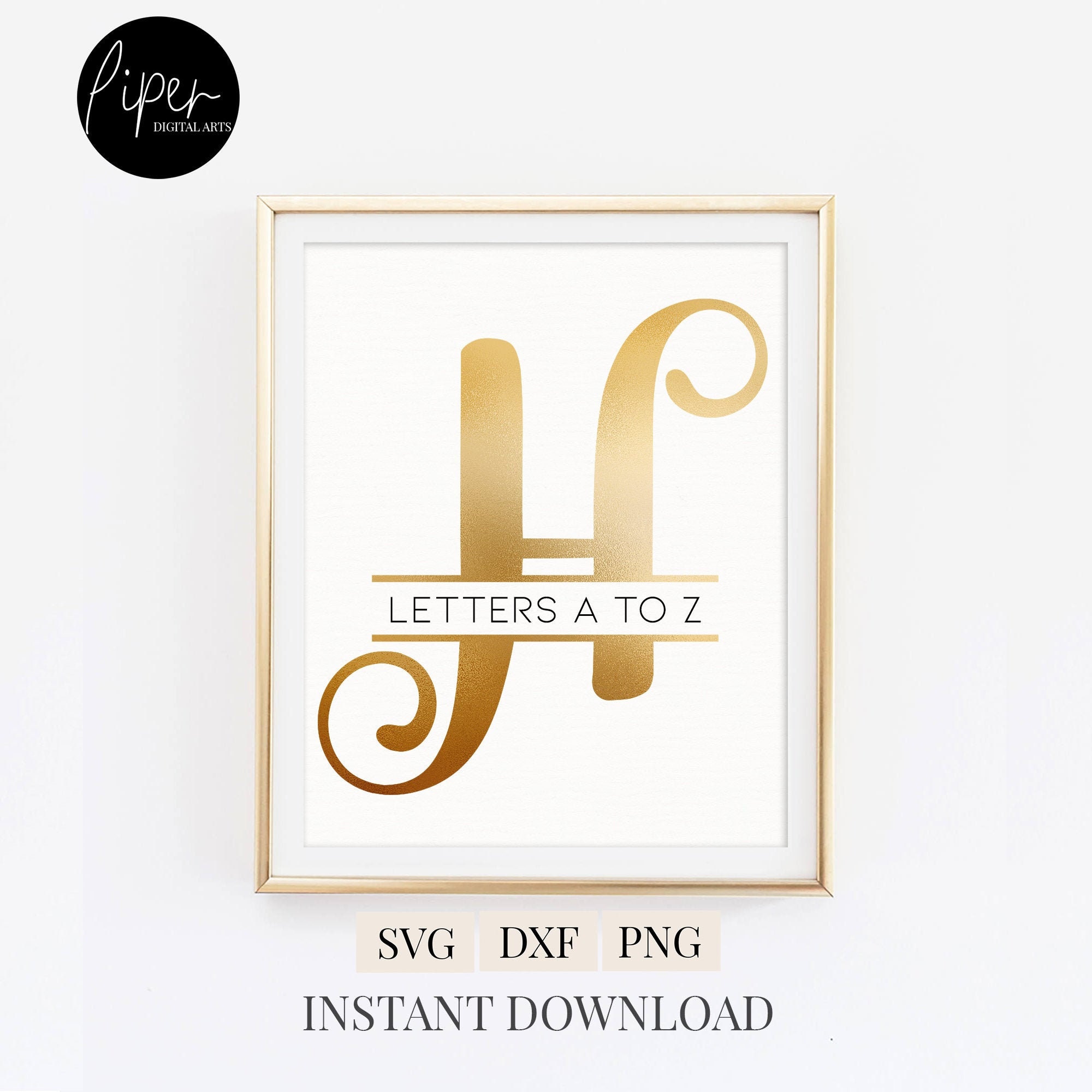 Download Split Monogram Font Split Alphabet Split Monogram Svg Split Etsy