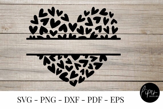 Download Heart Svg Files Svg Split Heart Svg Love Svg Valentine Etsy