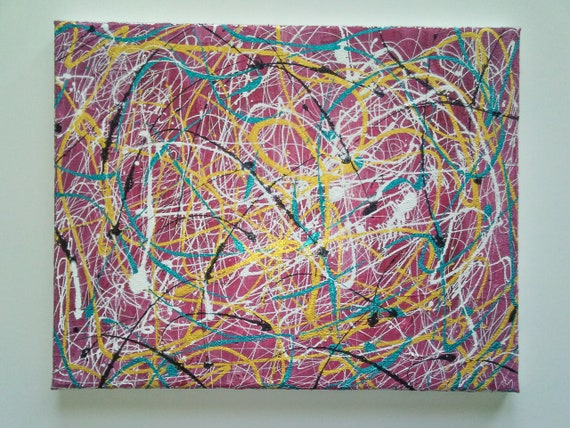 Colorful abstract painting, colorful art, pink abstract art, art, wall decor, abstract wall decor,