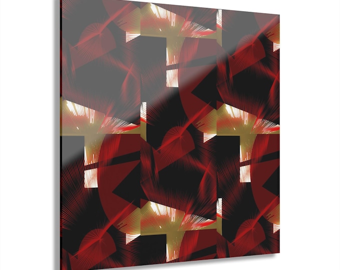 Modern Abstract Acrylic Print: Vibrant Wall Art Decor
