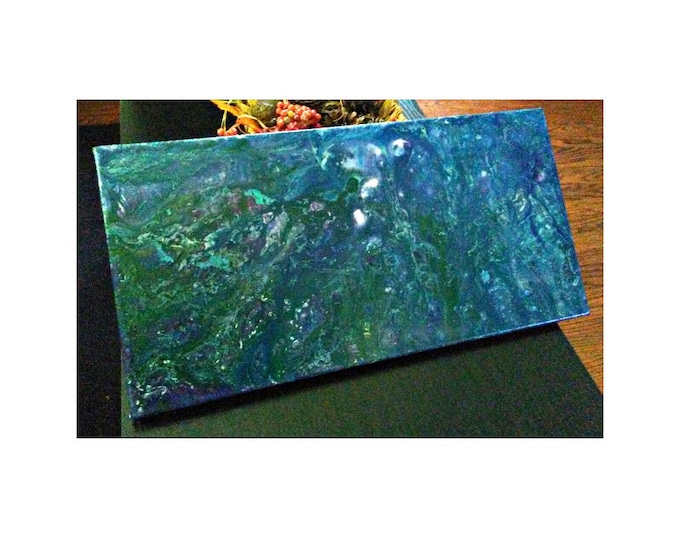 Flat World- 10"×20" Abstraction on canvas