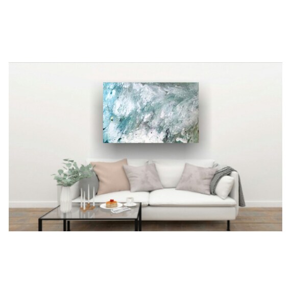 24"×36" Smog- abstract painting, original canvas art, acrylics on canvas, art decor