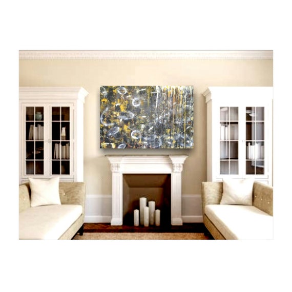 24"×36"×1.5" Unconventional- abstract painting, large canvas art, textured painting, wall art decor, abstract art decor, art
