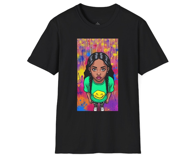Smile Graphic T-Shirt: Unisex Ring-Spun Cotton Tee
