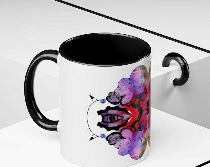 Vibrant Art Coffee Mug: Colorful Ceramic Drinkware Gift