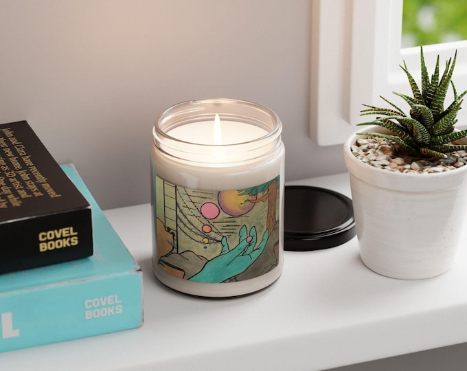 Scented Soy Candle: Aromatherapy Meditation Decor - 60 Hour Burn