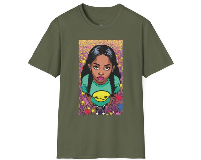 Vibrant Graphic Tee: Unisex Ring-Spun Cotton Art Shirt