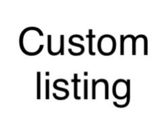 Custom listing for additional postage cost