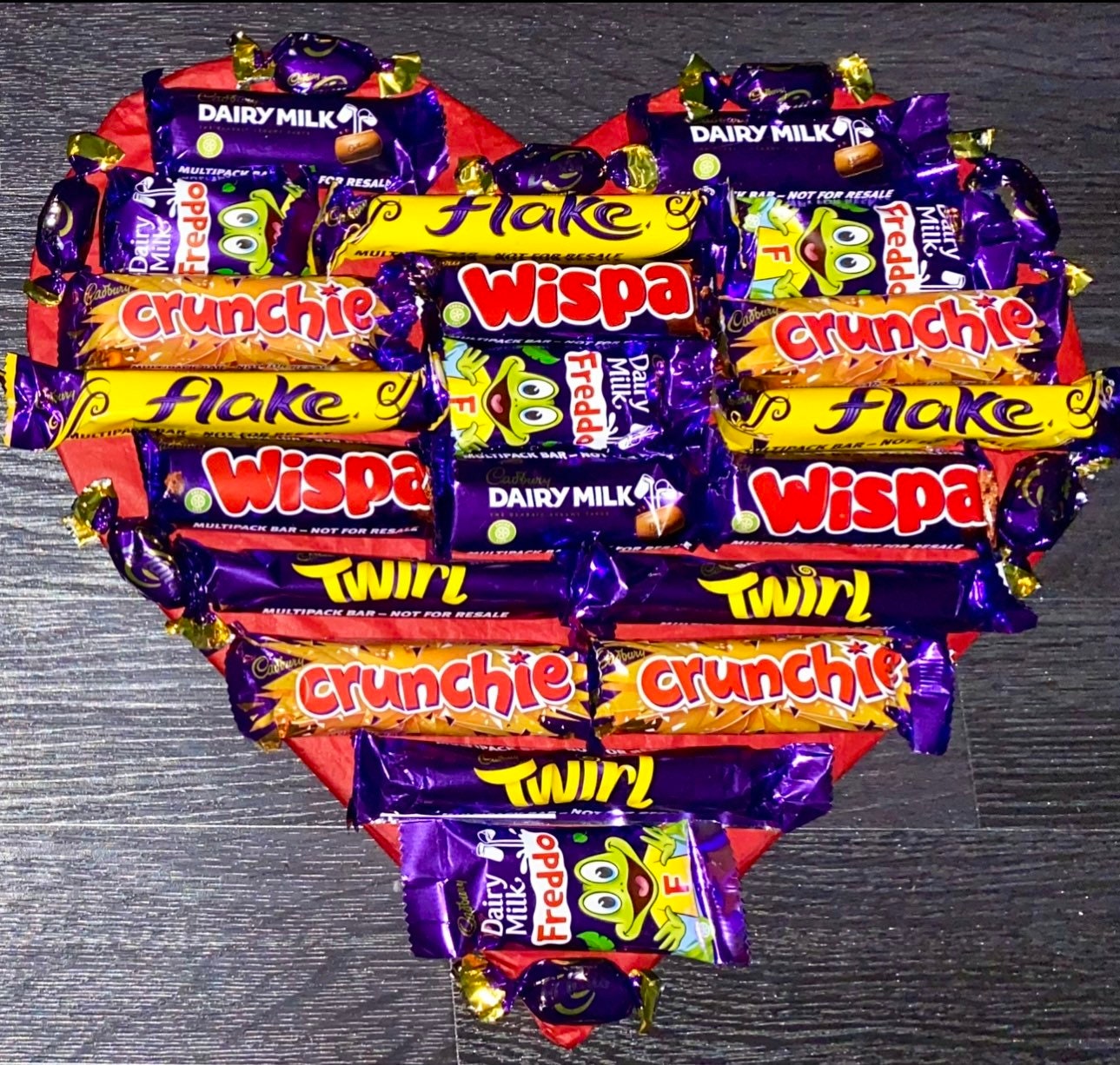 LARGE Heart Chocolate Platter Cadbury Dairy Milk Bouquet Gift Etsy UK