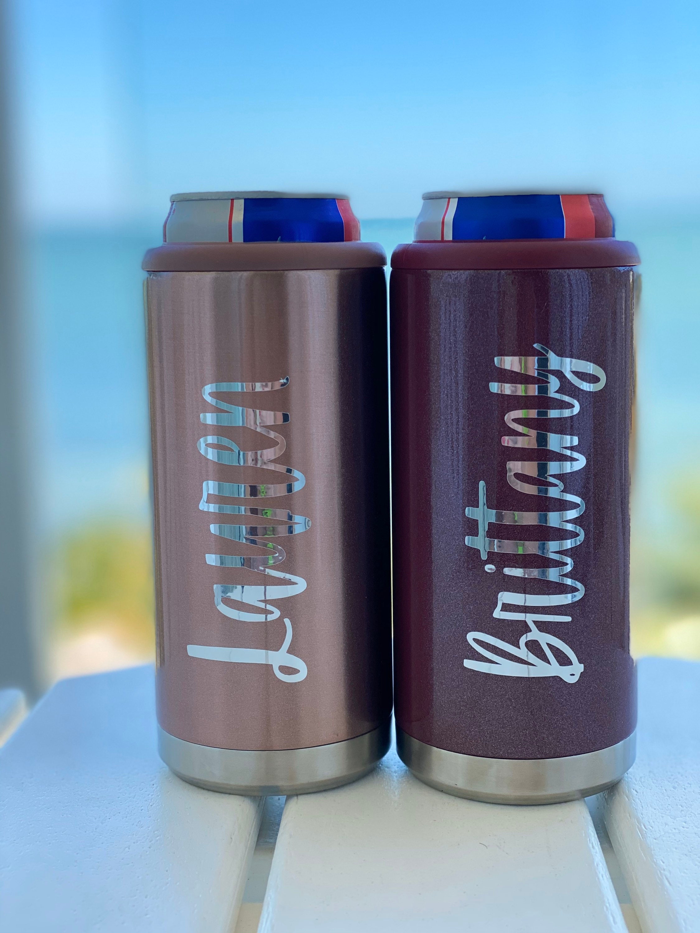 Personalized Skinny Can Coolers