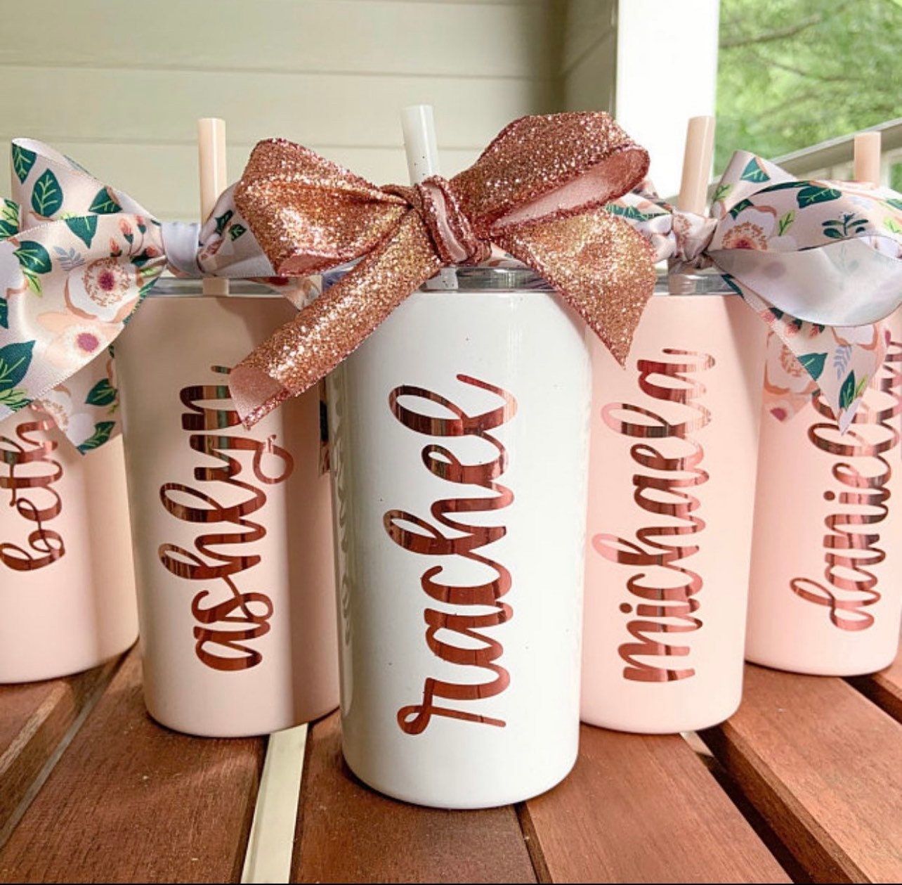 Personalized Tumbler With Lid and Straw, Bridesmaids Gifts, Acrylic Custom  Tumbler, Skinny Tumbler, Personalized Gift, Teacher Gift Cup