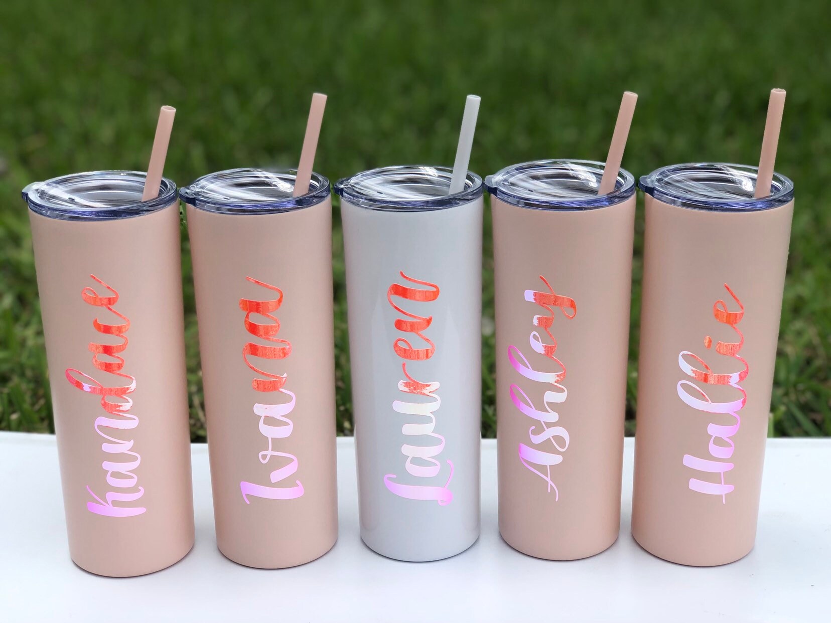 Download Free Svg Pink Gold Glitter 20Oz Skinny Tumbler