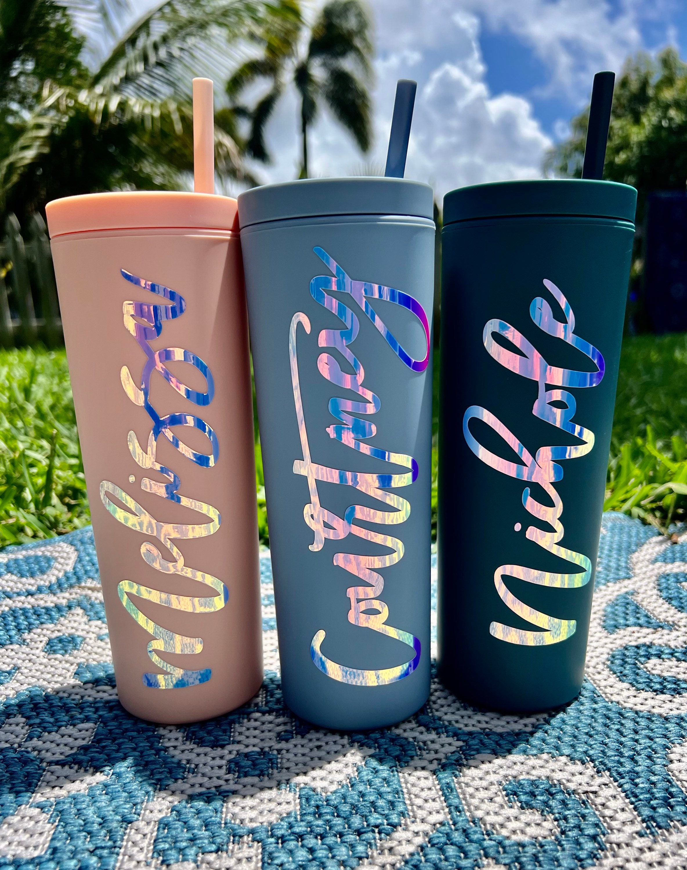 Personalized Tumbler With Lid and Straw, Bridesmaids Gifts, Acrylic Custom  Tumbler, Skinny Tumbler, Personalized Gift, Teacher Gift Cup 