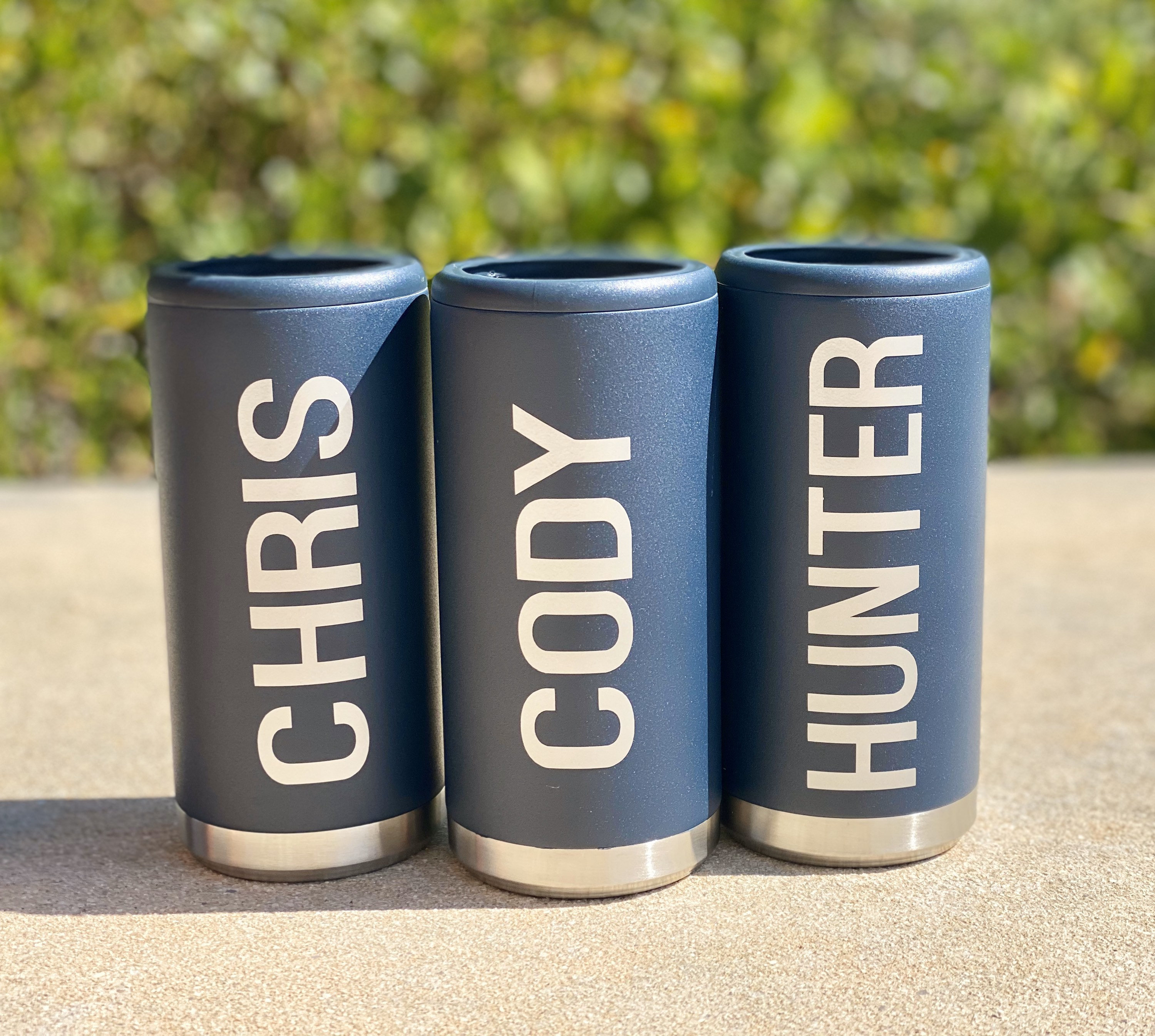 Personalized Skinny Can Cooler, Stainless Steel Insulated Cooler,  Bridesmaid Gift, Seltzer can holder
