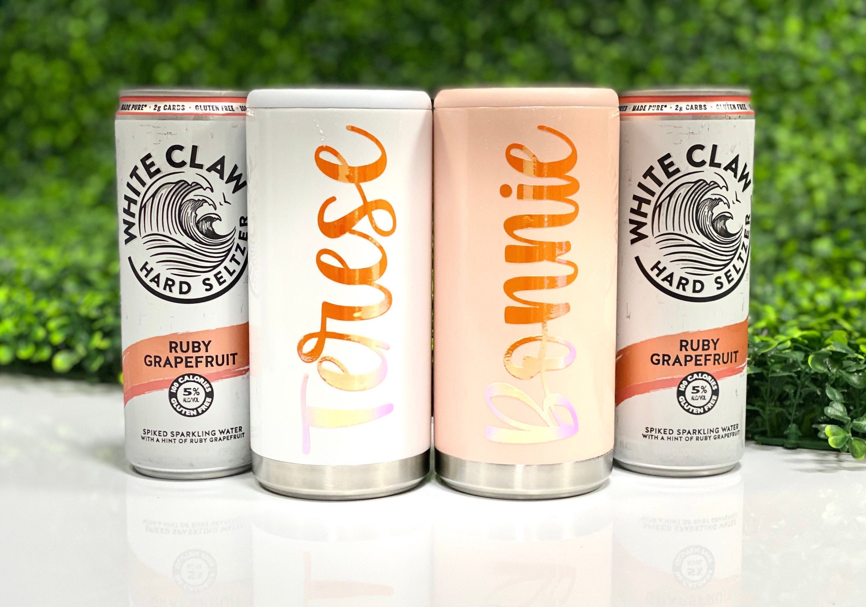 Personalized Slim Can Cooler, Stainless Cooler, Insulated Can Cooler,  Seltzer Can Holder, Slim Can Cooler, Bridesmaid Gift 