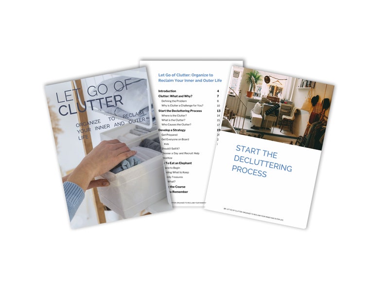 Let Go of Clutter Printable Ebook - Etsy