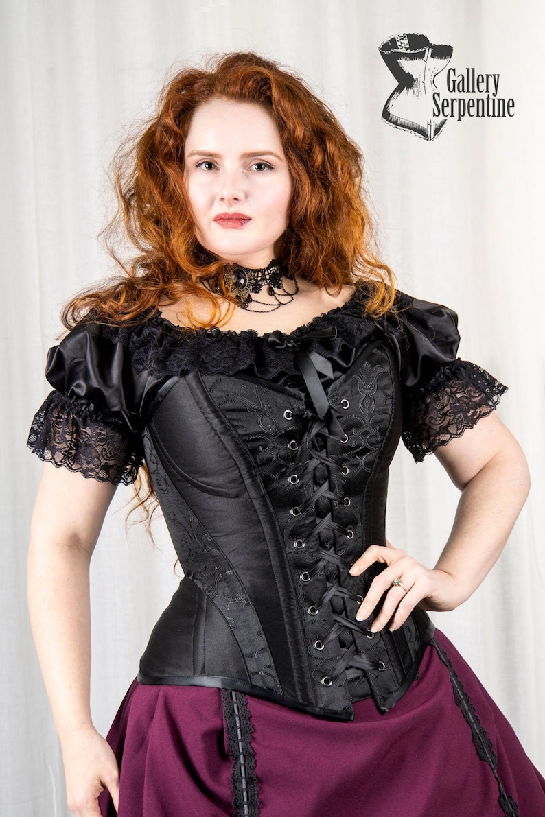 Turn of the Century Front Laced Over bust Corset image 1