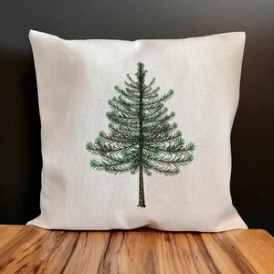 Original Artwork Pine Tree Decorative Accent Pillows, Four Styles, High ...