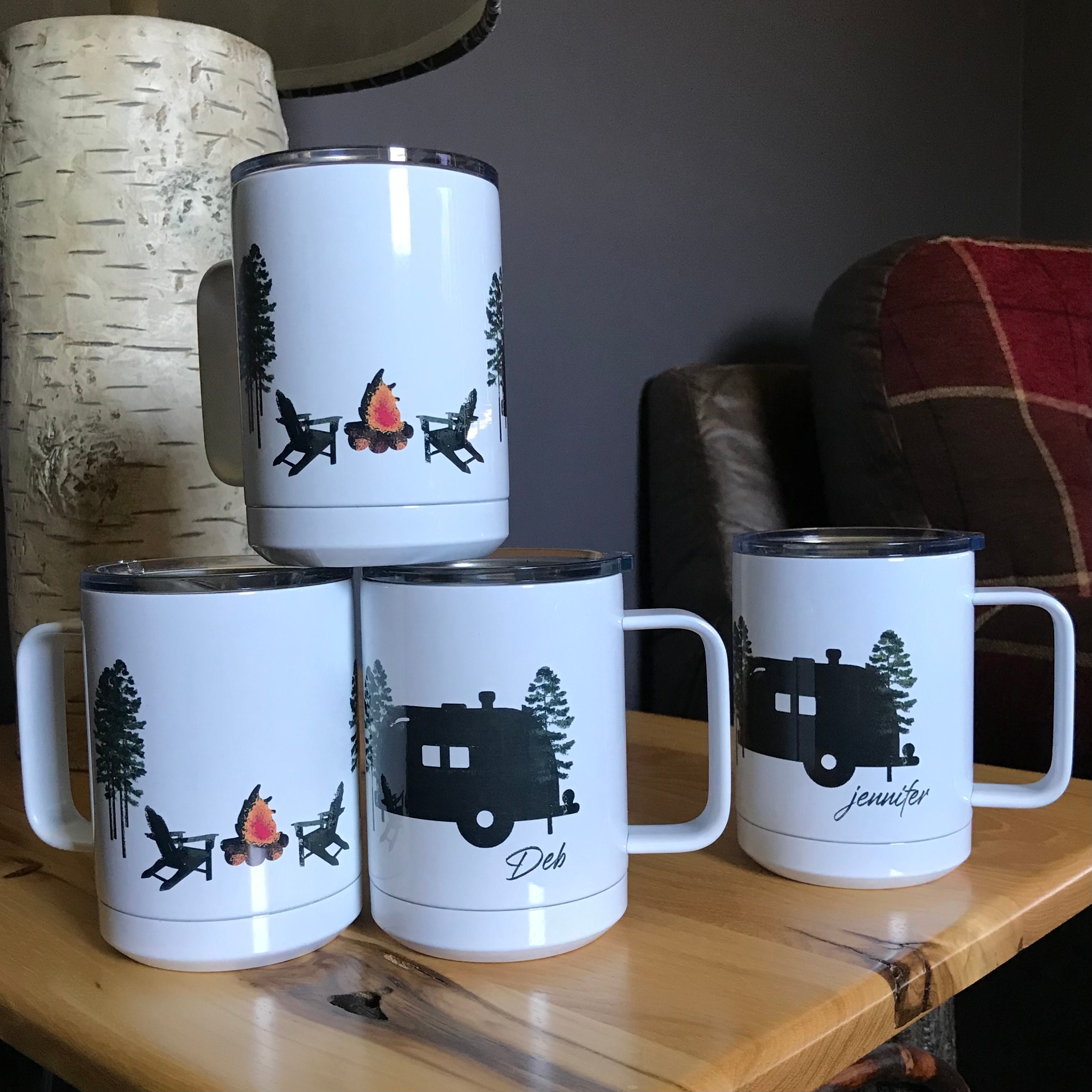Personalized Campfire Mug Insulated for Maximum Heat or Cold Etsy