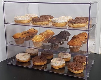 Clear Acrylic Bakery Shop Display Case