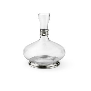 Pewter and Glass Jug
