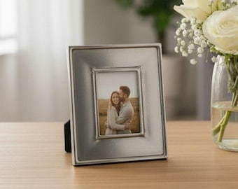 Mini Cast Pewter Picture Frame: 2" x 2.7", Handcrafted in Italy