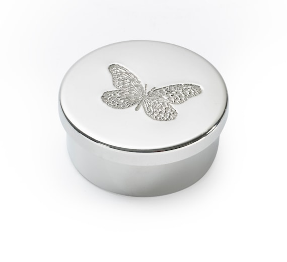 Hand-cast pewter trinket box made by a real craftsperson in Sheffield, UK — old-world metalwork that feels genuinely heirloom.