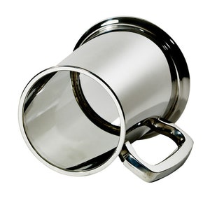 Glass Bottom, Plain Polished 1 Pint Wentworth Pewter Tankard