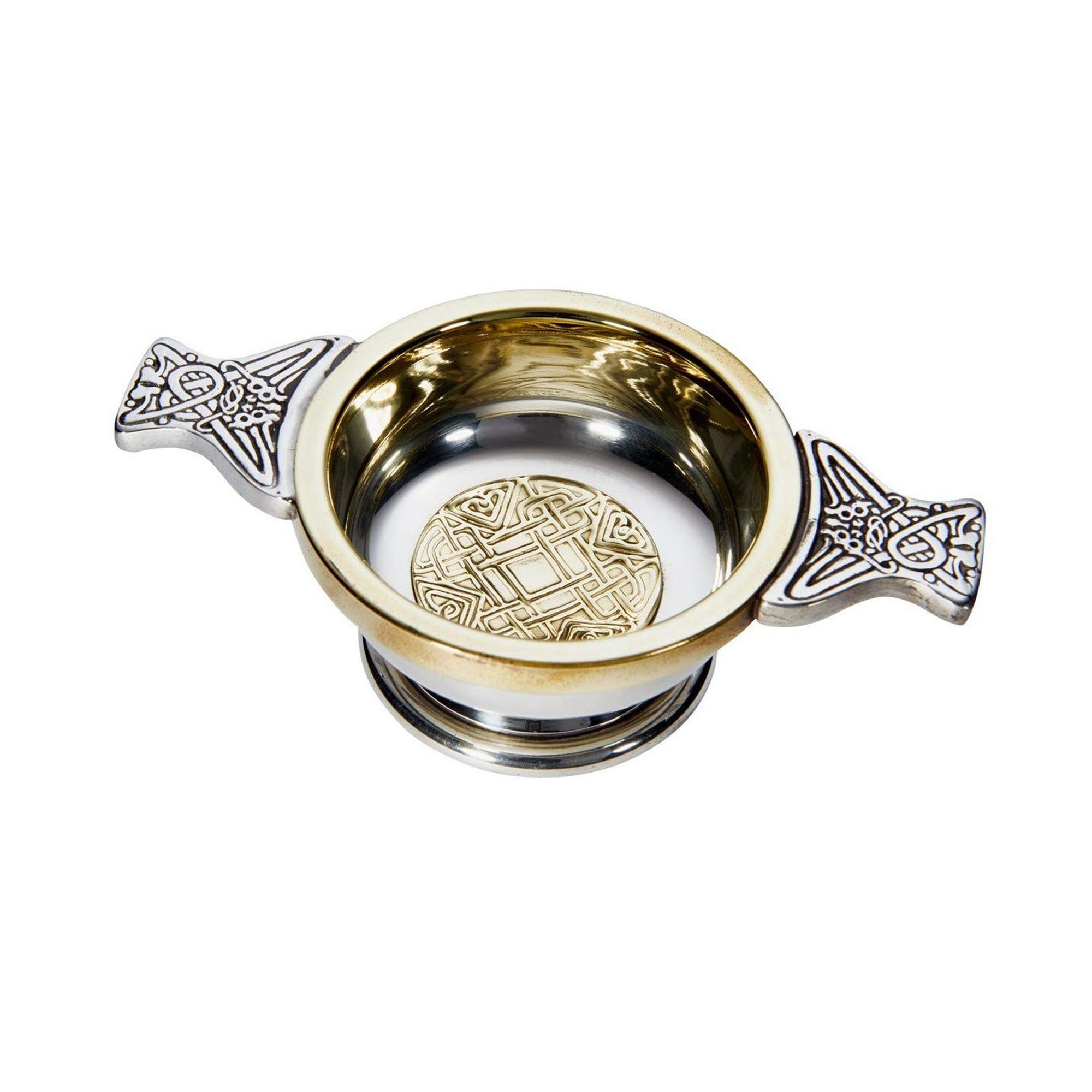 Engrave With Your Message Personalised Pewter Scottish Quaich Bowl 70mm 