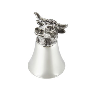 Bull Pewter Shot Glass, Jigger, Stirrup Cup, Measure, Cup