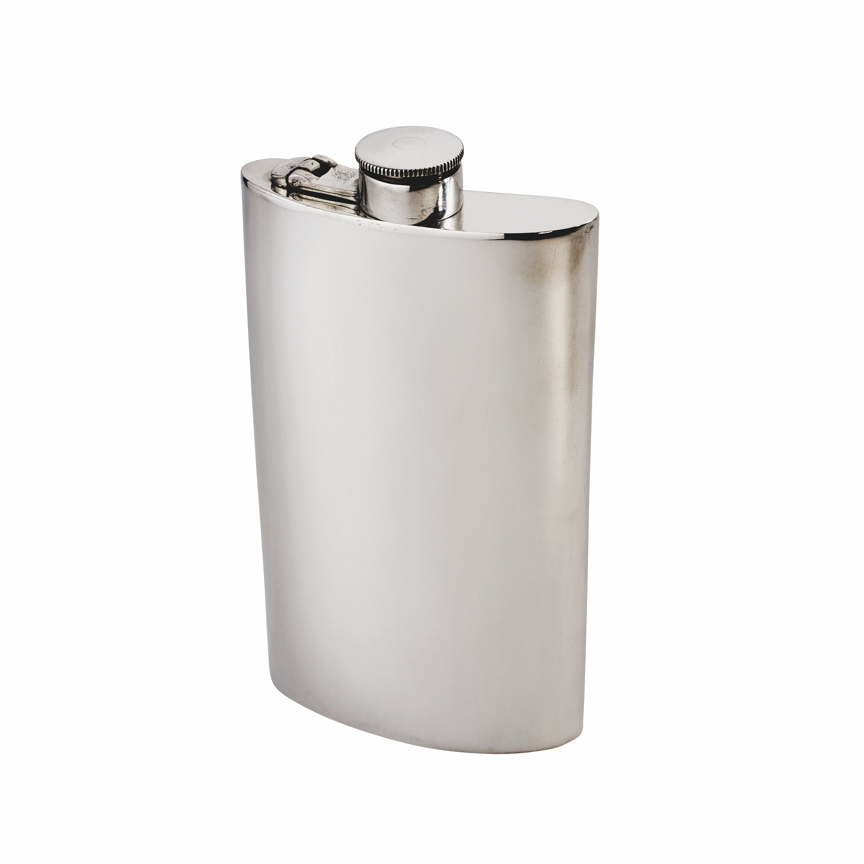 タンブラー PEWTER SPIRIT FLASK K3025 Personalised 8oz Hammered Pewter Hip Flask, Large Captive Top