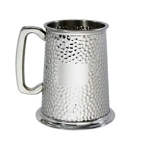 Hammered 1 Pint Wentworth Pewter Tankard