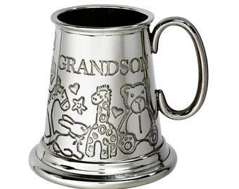Taza de peltre para bebé, regalo y recuerdo de Nieto Wentworth