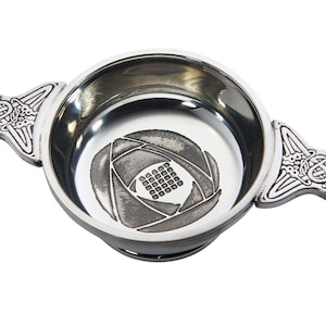 Charles Rennie Mackintosh Pewter Quaich Whisky Tasting Bowl Loving Cup Burns Night