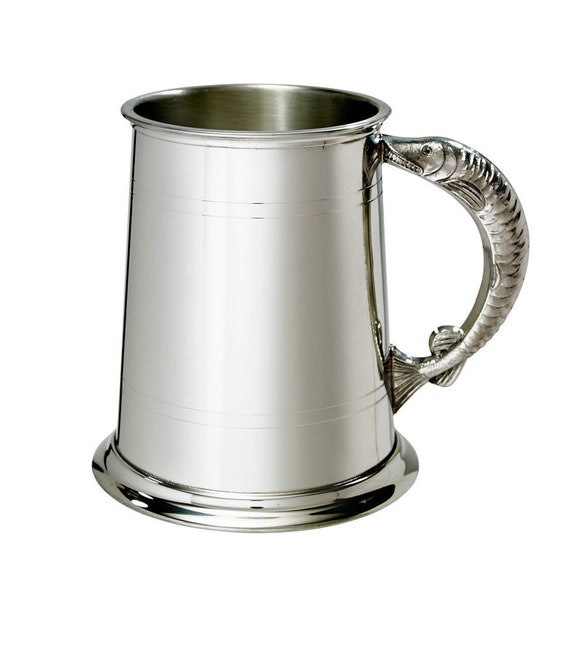 Wentworth Pewter - Standard Pewter and Brass Quaich Whisky Tasting Bowl Loving Cup Burns Night＿並行輸入品 Kings and Queens 1 Pint Wentworth Pewter Tankard - Etsy