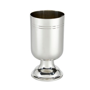 gurkha goblet pewter with line detail wine chalice tumbler drinking cup